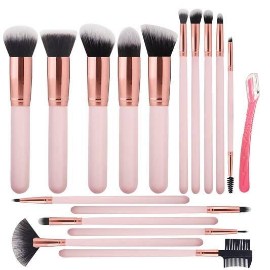 Free Gift - Premium Makeup Brushes Set (16Pcs)